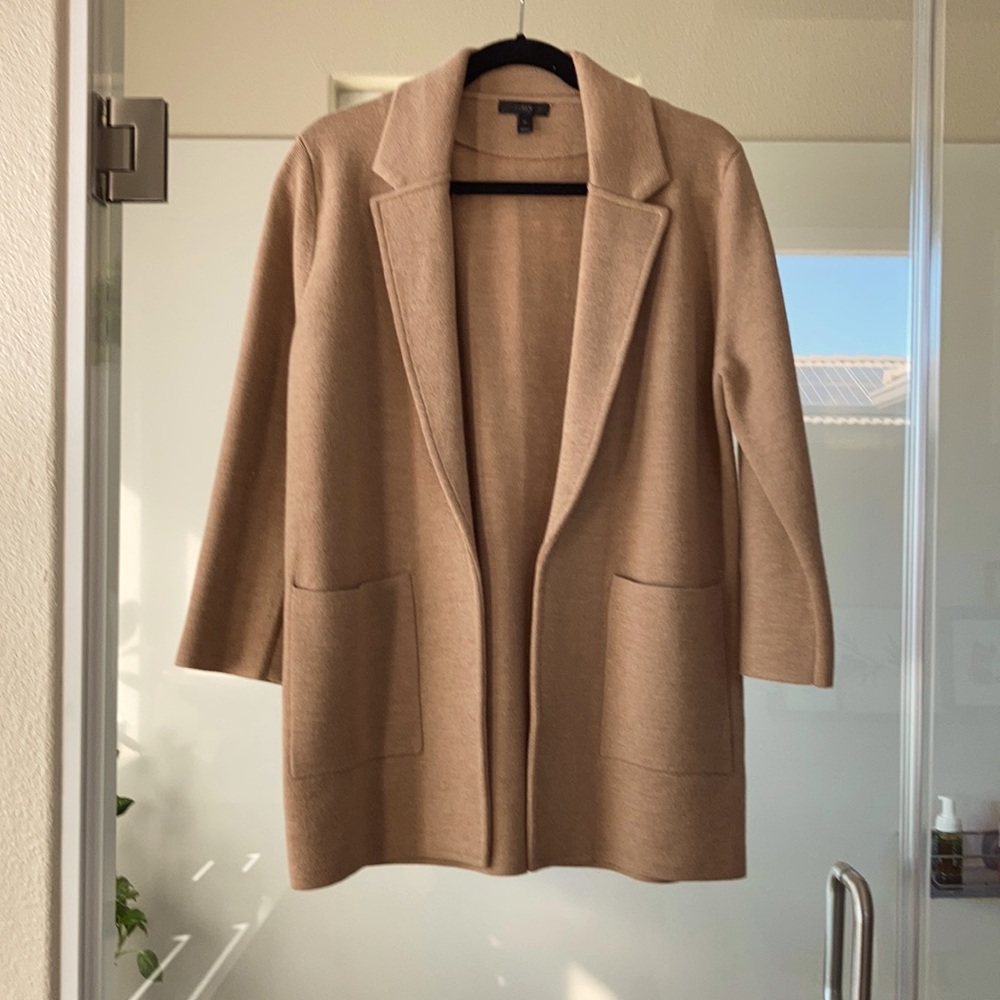 J. Crew Sophie open front sweater blazer